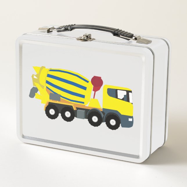 Betonfertigtransporter Metall Brotdose (Vorderseite)
