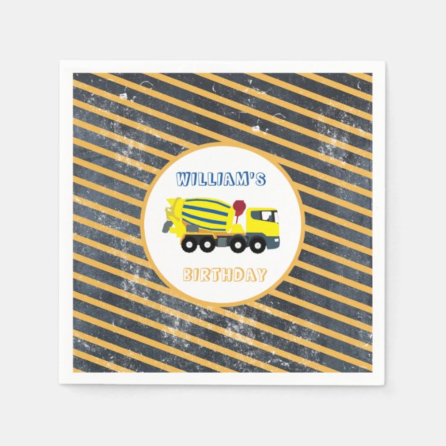 Betonfertigtransporter Serviette (Vorderseite)