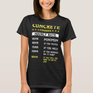 Betonfinishermaschine Zementmischwagenfahrer T-Shirt