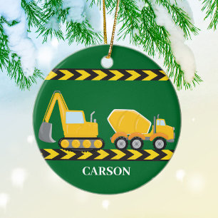 Betonkämmer Custom Boys Truck Weihnachten Keramik Ornament