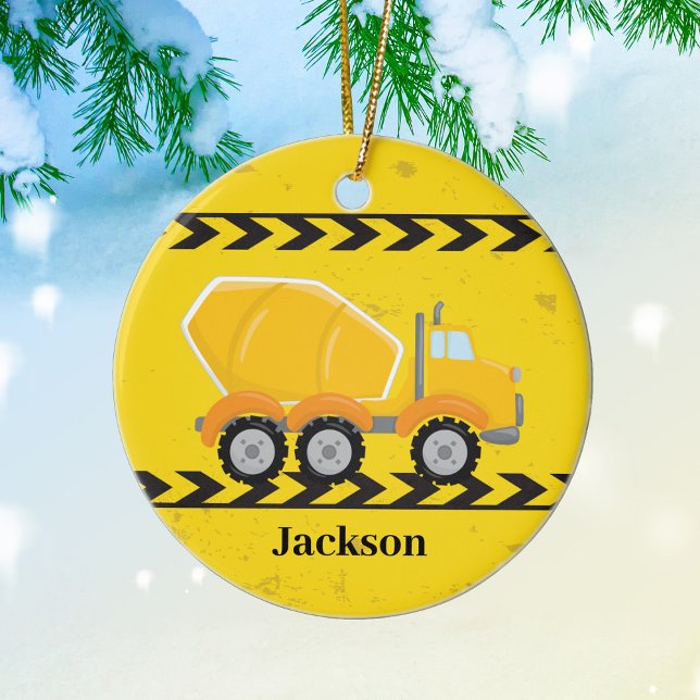 Betonkämmer Custom Boys Truck Weihnachten Keramik Ornament (Von Creator hochgeladen)