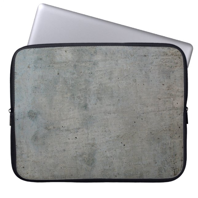 Betonmauer, graue Struktur Laptopschutzhülle (Vorderseite)