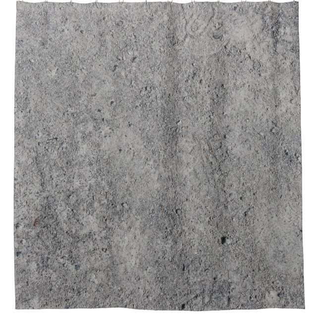 Betonmauer, graue Textur Duschvorhang (Vorderseite)