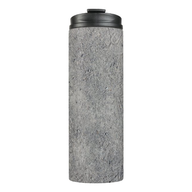 Betonmauer, graue Textur Thermosbecher (Vorderseite)