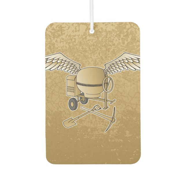 Betonmischer beige autolufterfrischer (Vorderseite)