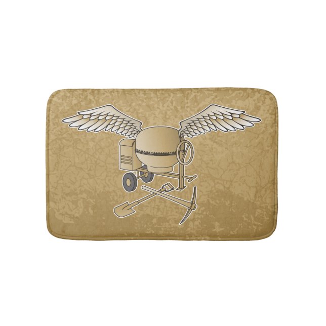 Betonmischer beige badematte (Vorderseite)