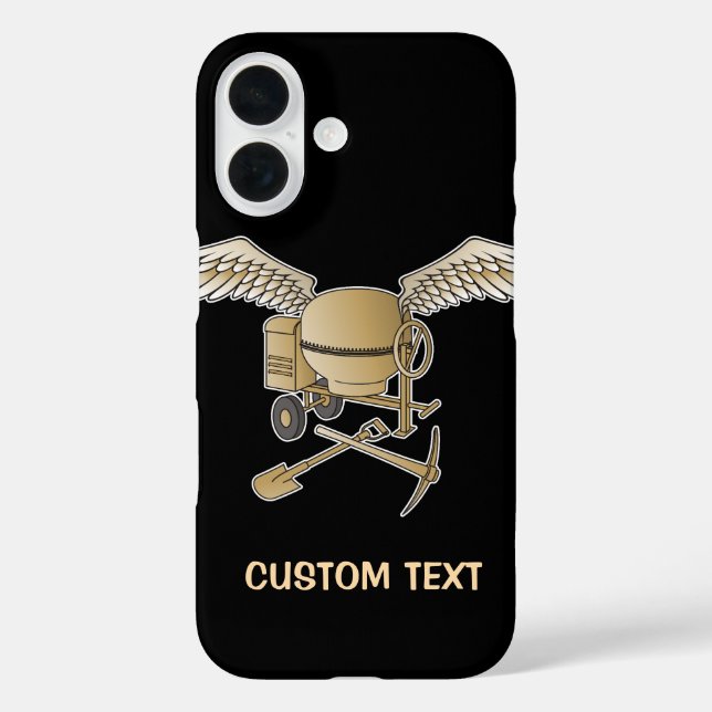 Betonmischer beige Case-Mate iPhone hülle (Rückseite)