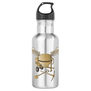 Betonmischer beige edelstahlflasche