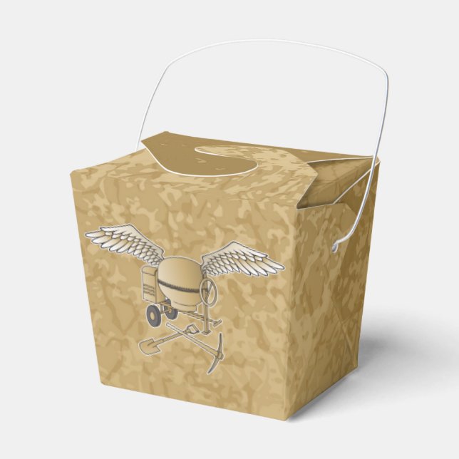 Betonmischer beige geschenkschachtel (Vorderseite)