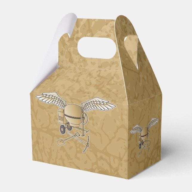 Betonmischer beige geschenkschachtel (Vorderseite)