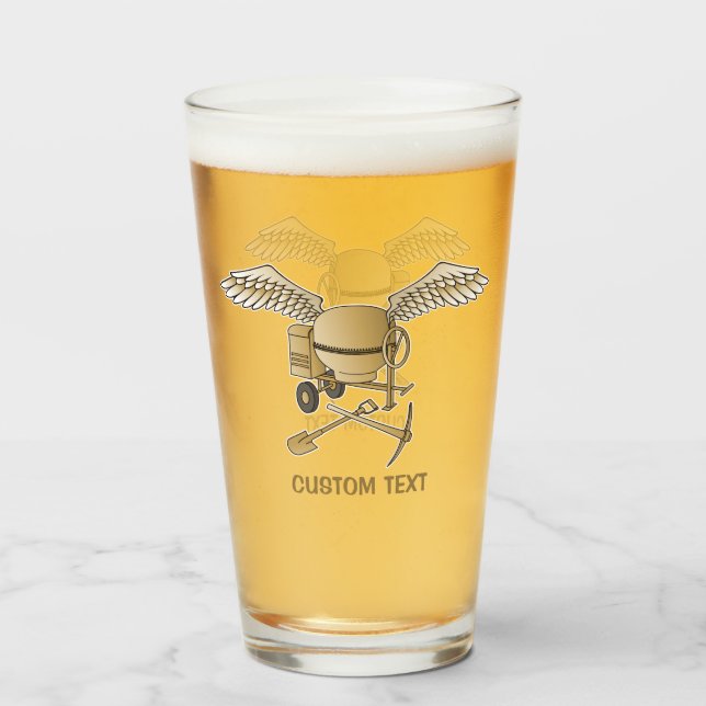 Betonmischer Beige Glas (Vorne (Gefüllt))