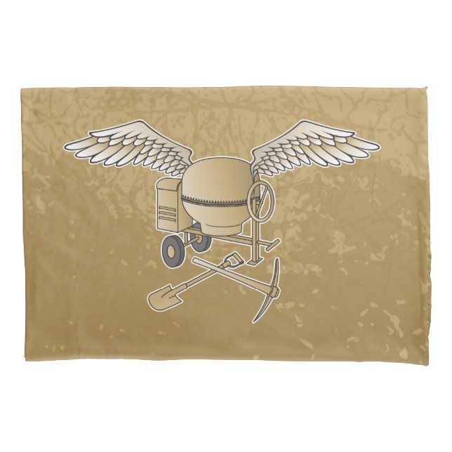 Betonmischer beige kissenbezug (Vorderseite)