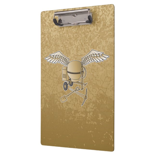 Betonmischer beige klemmbrett (Links)