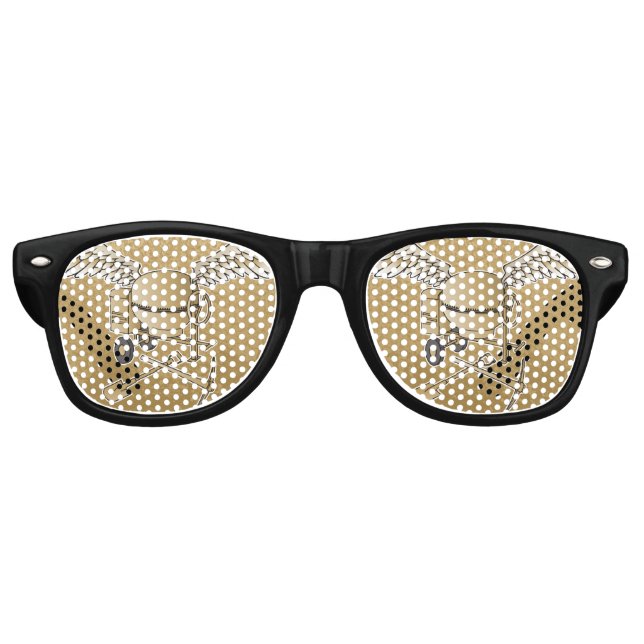 Betonmischer beige partybrille (Vorderseite)