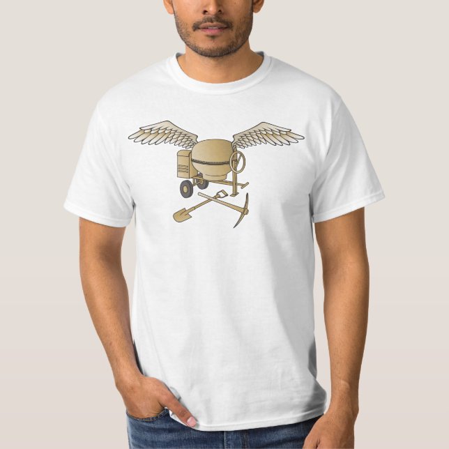 Betonmischer beige T-Shirt (Vorderseite)