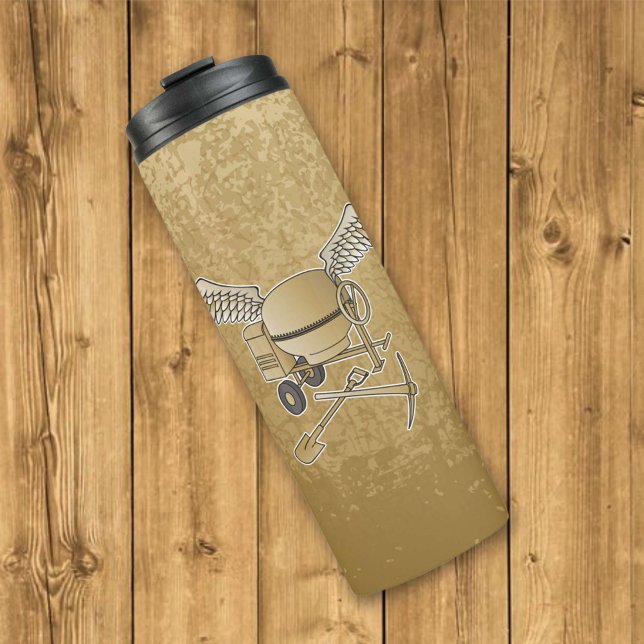 Betonmischer beige thermosbecher (Von Creator hochgeladen)
