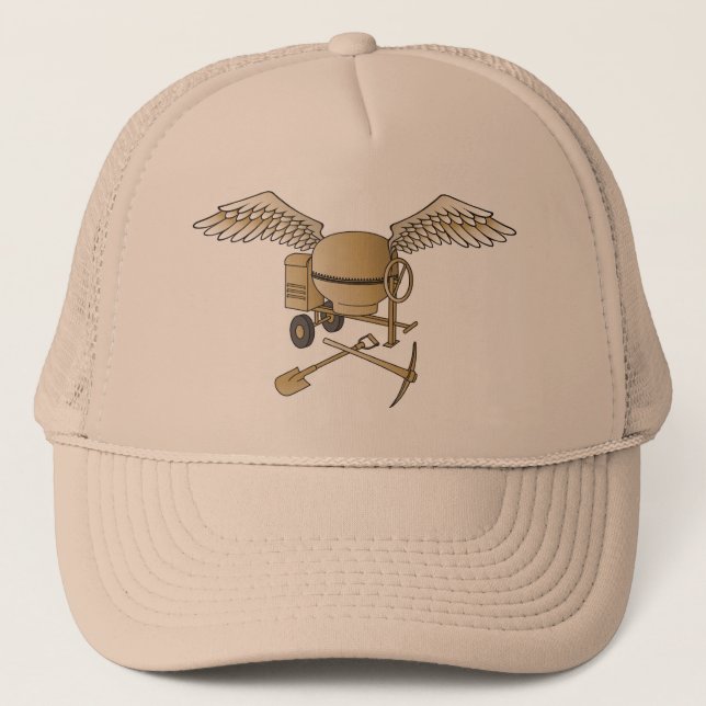 Betonmischer beige truckerkappe (Vorderseite)