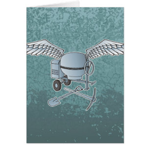 Betonmischer blau-grau