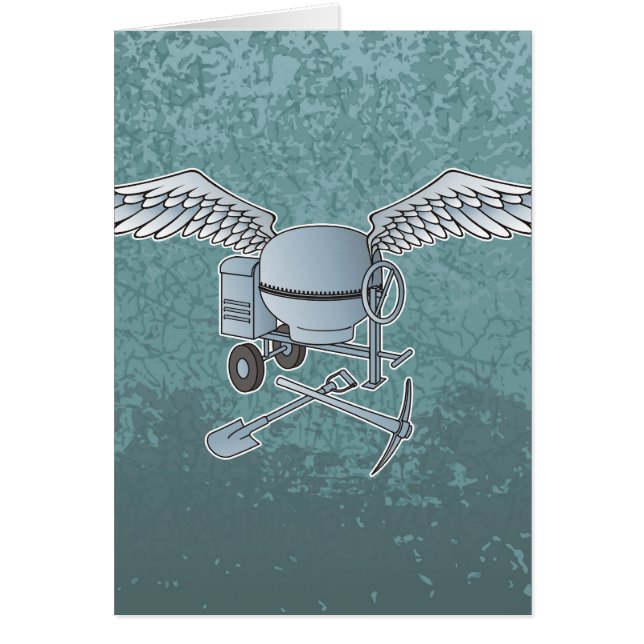 Betonmischer blau-grau (Vorne)