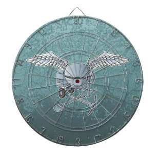 Betonmischer blau-grau dartscheibe