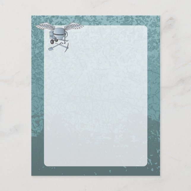 Betonmischer blau-grau flyer (Vorne)