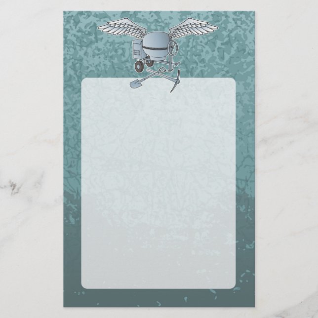 Betonmischer blau-grau flyer (Vorne)