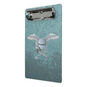 Betonmischer blau-grau mini klemmbrett