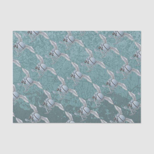 Betonmischer blau-grau seidenpapier (Vorderseite)