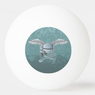 Betonmischer blau-grau tischtennisball