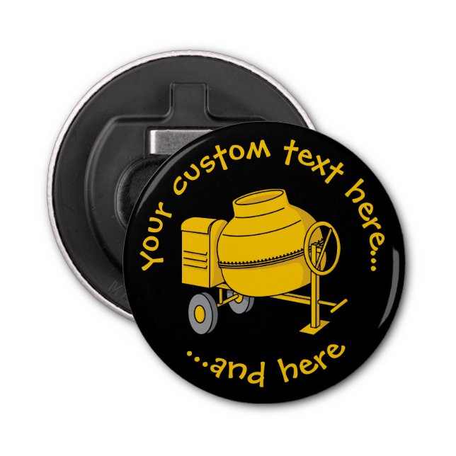 Betonmischer Flaschenöffner (Vorderseite)