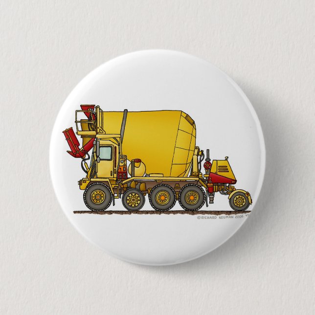 Betonmischer-Fronten-Entladungs-LKW-Bau-PU Button (Vorderseite)
