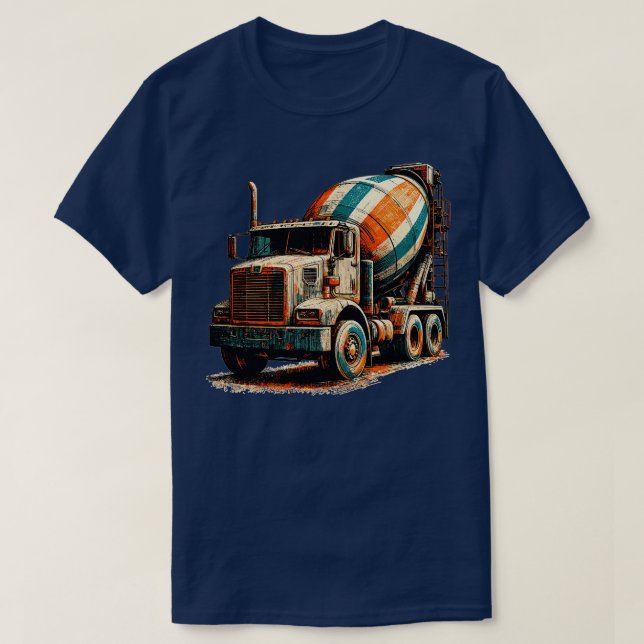 Betonmischwagen 2 T-Shirt (Design vorne)