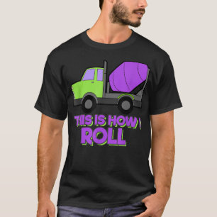 Betonmischwagen für den Bau von Lkw T-Shirt