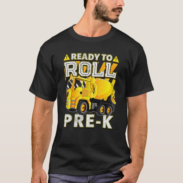 Betonmischwagen zum Rollen vor K T-Shirt (Vorderseite)