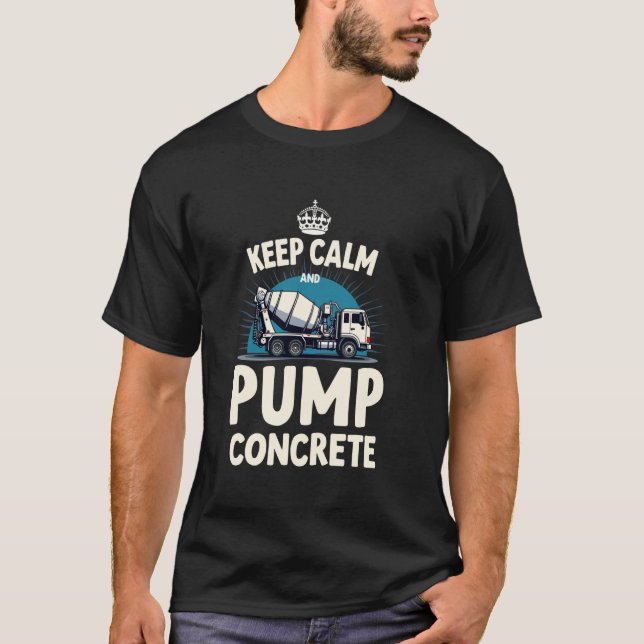Betonpumpenbehälter T-Shirt (Vorderseite)