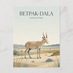 Betpak-Dala-Steppe Kasachstan Postkarte