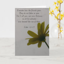 Betrachte, wie die Wildblumen wachsen Karte