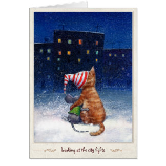 Betrachten der Stadtlichter