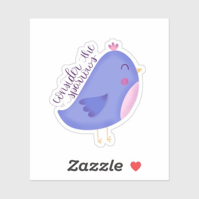 Betrachten Sie den Sparrows-Sticker Aufkleber (Blatt)