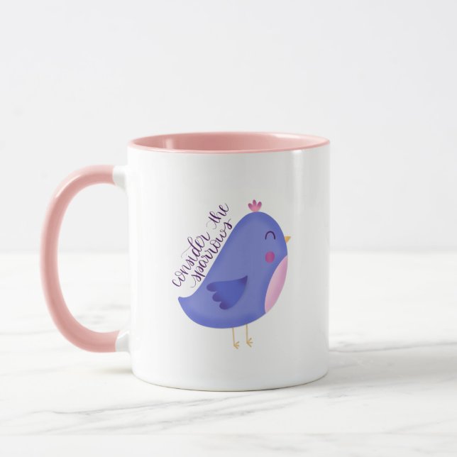 Betrachten Sie die Sparrows-Tasse Tasse (Links)
