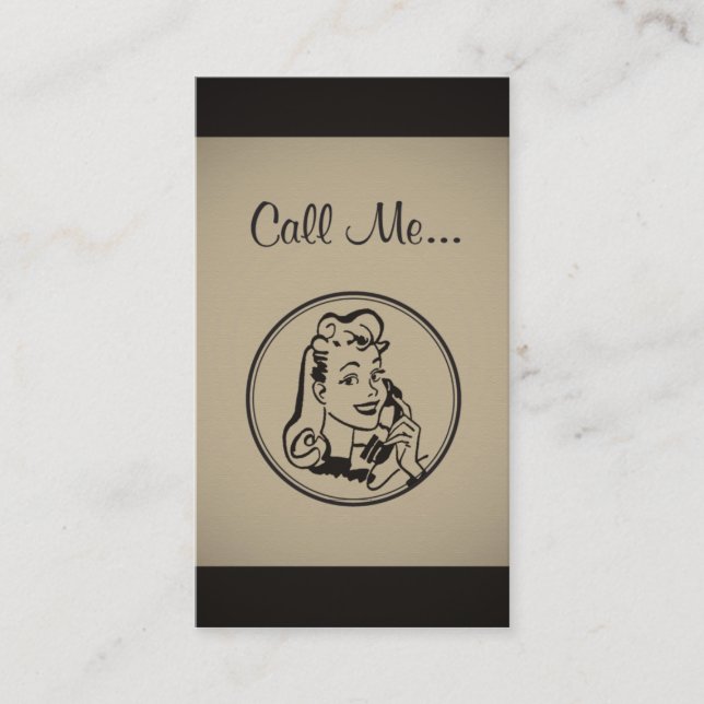 Betreiber rufen mich Visitenkarte an (Vorderseite)