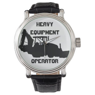 Betreiber schwerer Geräte Armbanduhr