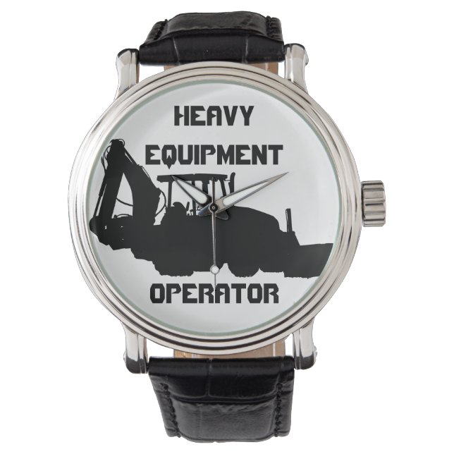 Betreiber schwerer Geräte Armbanduhr (Vorderseite)