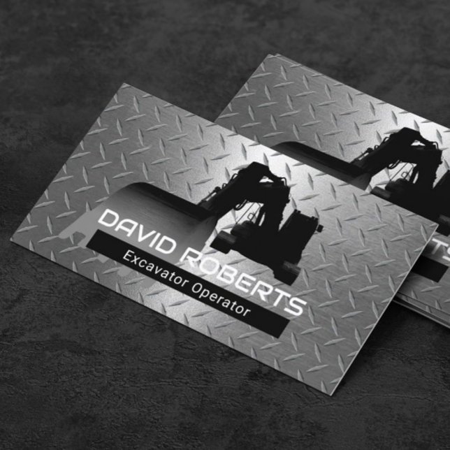 Betreiber von Pflanze für den Bau von Baggern Visitenkarte (Von Creator hochgeladen)