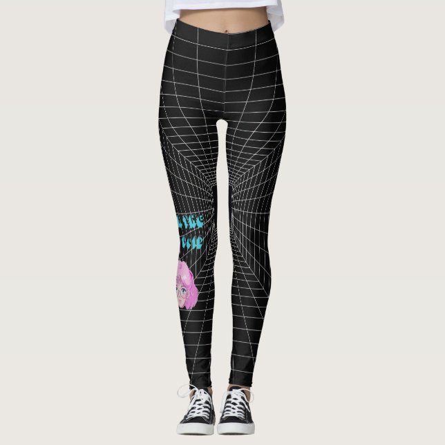 BETRETE DEN GRID-LEERRAUM LEGGINGS (Vorderseite)