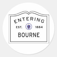 Betreten der Stadt von Bourne MA