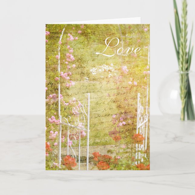 Betreten Sie den Garten Karte (Vorderseite)