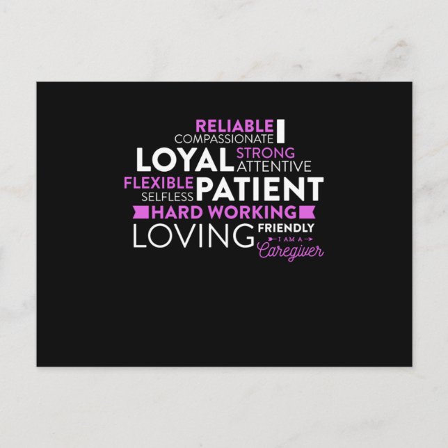 Betreuer Design Ich bin ein Betreuer Postkarte (Vorderseite)