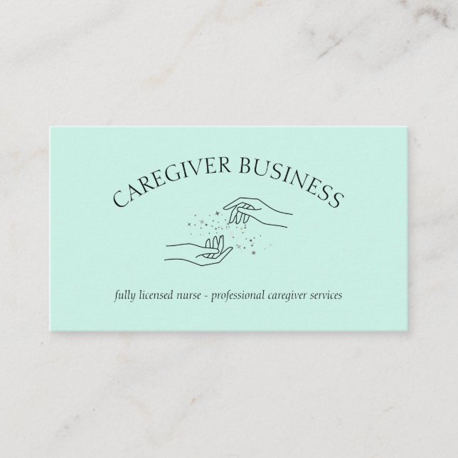 Betreuer Pflege der Krankenpflege im Erwachsenenha Visitenkarte (Vorderseite)