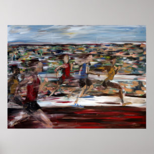 Betrieb des Rennen-Plakats Poster